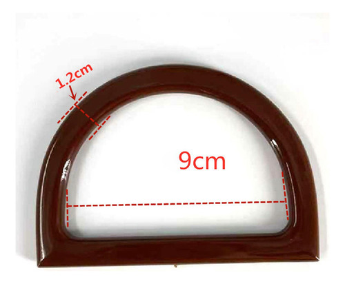 4 X 2 Asas Para Forma De D Marrón Multi Forma De D Marrón