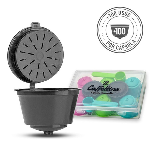 Imagen 1 de 10 de Cápsulas Recargables Caffettino P/dolce Gusto X8u