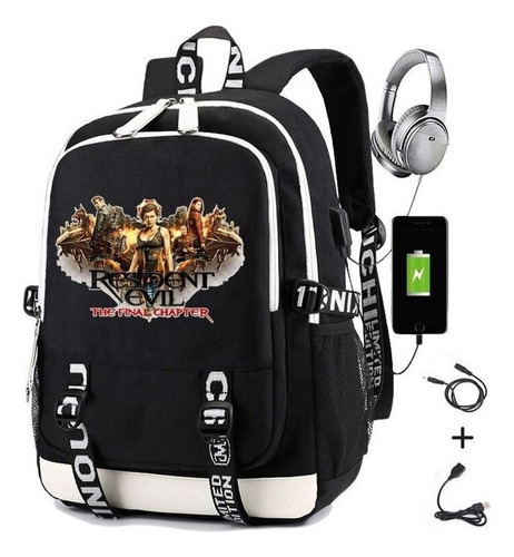 Mochila R-resident Evils For Hombre, Paraguas, Bandeja