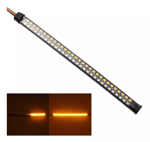 Tira led flexible secuencial slim para auto moto freno e