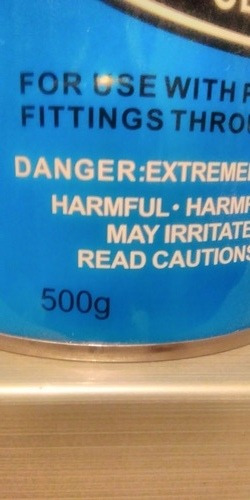 Pega 500gr Baja Y Alta Presión Para Conexiones Pvc Y Tuberia