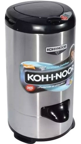 Imagen 4 de 7 de Secarropas Kohinoor Linea Acero Inox 6.5 Kg A665 2800 Rpm R