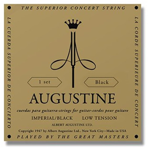 Encordado Clasica Augustine Imperial Black Lt