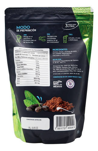 Choco Mio Mayordomo Chocolate En Polvo Para Malteadas 3 Pza