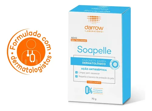 Sabonete Em Barra Darrow Soapelle Antisseptico 70g Unissex
