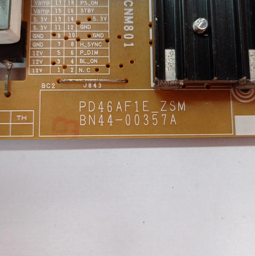 Placa Fonte Tv Samsung Un46c5000qmzxd Bn44-00357a (Usado)