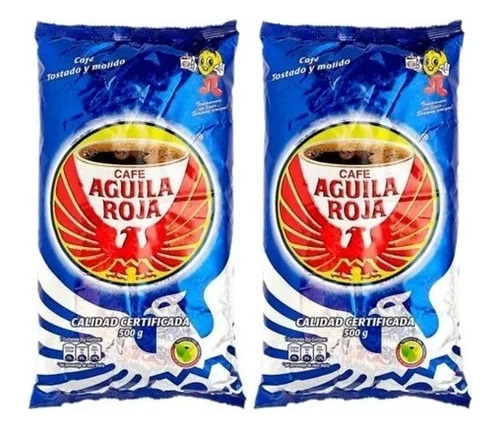 Café Águila Roja  (1kg. 2 De 500 Gr) Molido 100% Colombiano