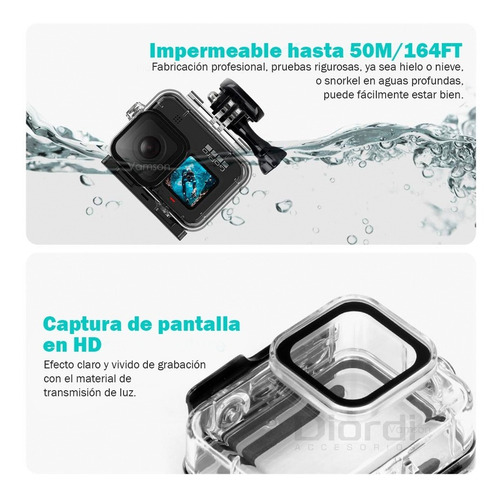 Imagen 2 de 10 de Kit Para Gopro Hero Black 9 Maletín 53 En 1 Case Completo
