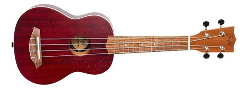 Flight Nus380 Coral Ukelele Soprano Con Funda Sapelli Color Rojo