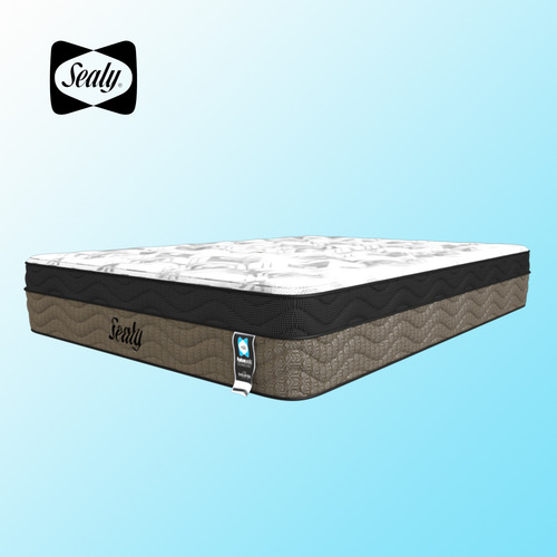 Colchón Sealy Queen Size Beno Gold - Estabilizado Posturetech Con Soporte Lumbar Y Perimetral