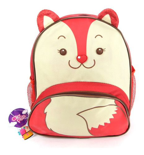 Mochila Infantil Costas Clio Pets Raposinha Cp2097p