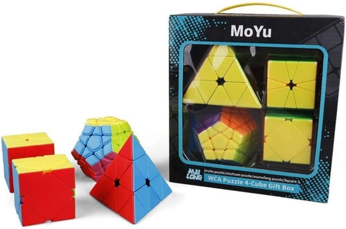 Kit Moyu Mofangjiaoshi Pyraminx+ Skewb+ Megaminx+ Square