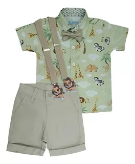 Roupa Infantil Para Festa Aniversário Safari Bichinhos 