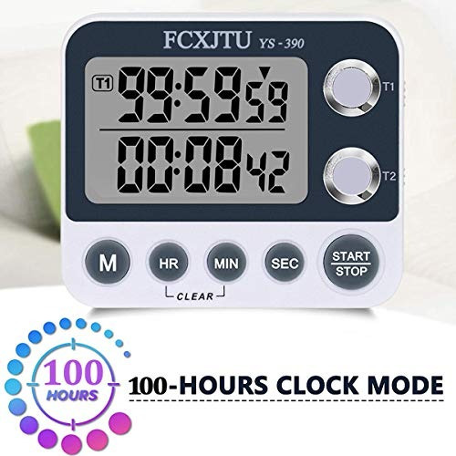 Fcxjtu - Temporizador Digital De Cocina Doble Temporizador D