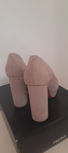 Zapato Stiletto Con Plataforma Mujer Prune Impecables (Usado)