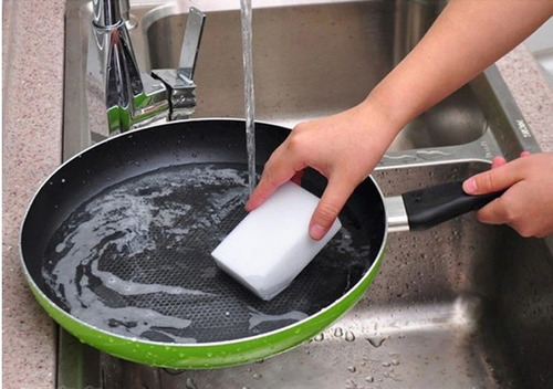 Imagem 4 de 8 de Kit C/ 10 Esponjas Extra Resistente Limpeza Em Geral Cozinha