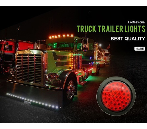 Foco Led Trocha Blanco Redondo 4 Pulgadas 16 Led Autocars