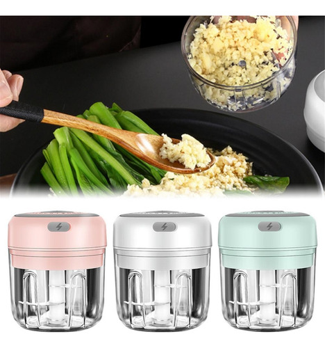 Máquina De Ajo Eléctrica Inalámbrica Para Alimentos, Verdura