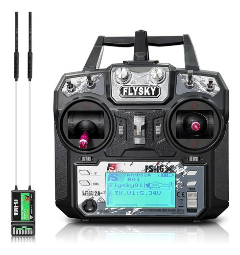 Hawk's Work Fs-i6x 10 Ch Transmisor, 2.4ghz Rc Controller Co