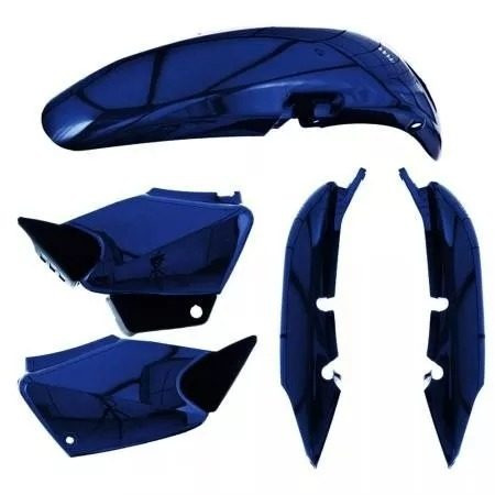 Kit Carenagem Moto Titan Cg125 2003 2004 Azul Itajai