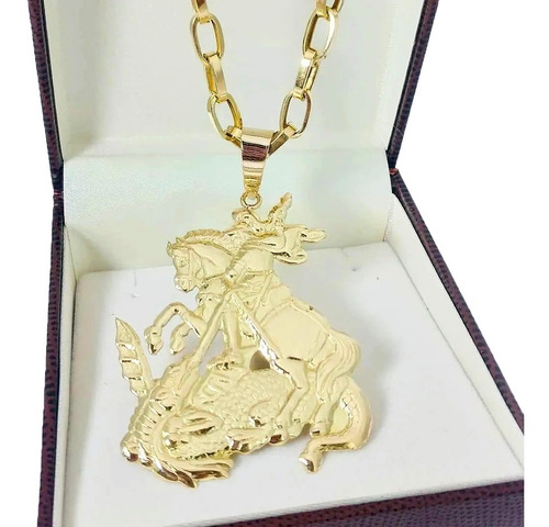 Imagem 5 de 5 de Pingente São Jorge 18 Gramas Ouro 18k