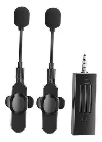Lavalier Lapel Mic Micrófono De Solapa Inalámbrico 2 En 1