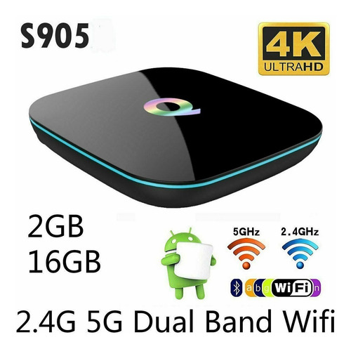 Android 5.1 Smart Box S905 Quad Core 2gb + 16gb Wifi 4k