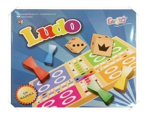 Juego De Mesa Ludo De Madera Gordillo