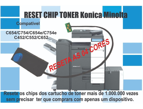 Chip Toner Infinito Konica Minolta C452/c654/c754/c654e