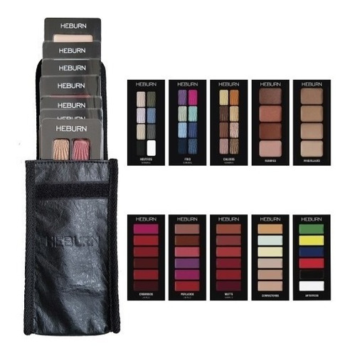 Heburn Kit 10 Paletas Maquillaje Profesional Con Estuche