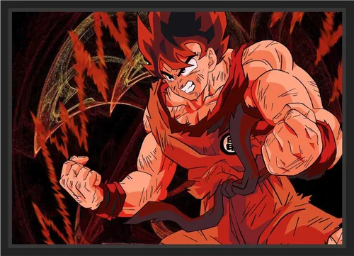 Quadro Decorativo Desenho Dragon Ball Z Goku Interiores