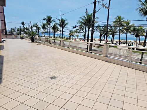 Frente Para O Mar, 2 Dormitórios, Suíte, Ampla Sacada, Garagem, R$ 520 Mil, Ocian, Em Praia Grande - (ap1375).