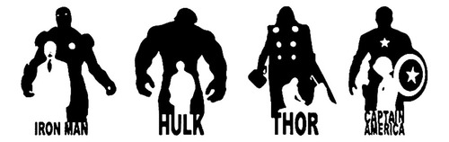 Vinilo Decorativo Iron Man Hulk