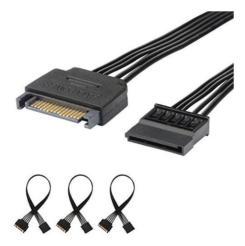 J D 15 Pin Cable 3pack Extensión De Alimentación Sata...