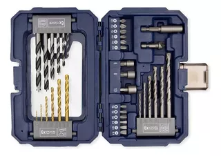 Juego Set Mechas Puntas 35 Pzas Cr Vanadio Bremen C/ Estuche