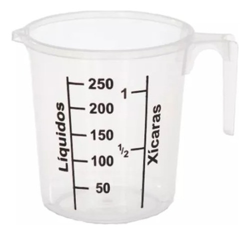 Copo Jarra De Medida 250ml Plástico - Ercaplast