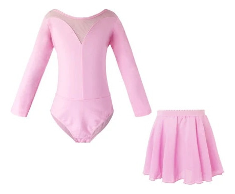 Vestido De Ballet Para Niños, Maillot De Gimnasia Y Faldas,