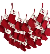 Comprar Y . Medias Navideñas Personalizables Con Letras Rojas [u]