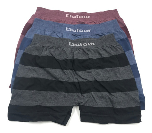Pack De 6 Boxers Dufour Original De Hombre Rayados Sin Costuras Descuentos Por Cantidad Tienda Rupless Colores Surtidos