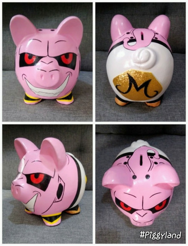 Alcancia De Dragon Ball Z Goku Vegeta Villano Majin Boo