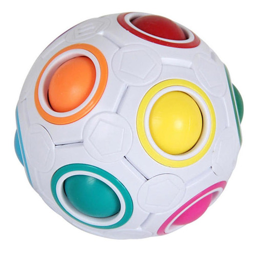 Puzzle Rainbow Ball Descompresión Fútbol Cubo Juguete 