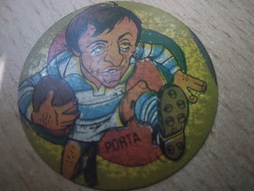 Figurita De Chapa Album Chapitas - Porta  Rugby - Año 1981