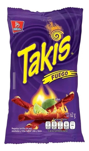 Takis Fuego - 65 Gr - Producto Mexicano