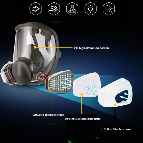 Masque Face Respirator Masque Industrial 6800 Mascarilla Int