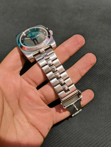 Reloj Fossil Big Tic Robot Plateado Plateado Blanco (Usado)