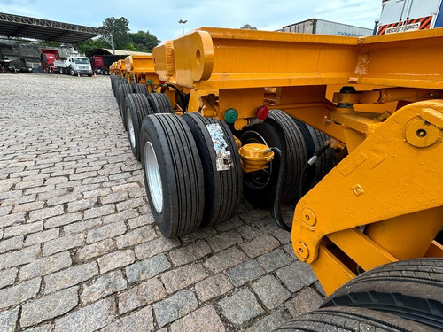Carreta Prancha Modular Linha De Eixo Biseli - 12 Eixos