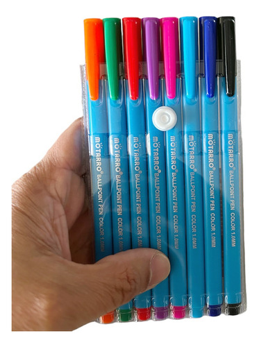 Set 8 Bolígrafos Lápices De Colores Para Anotaciones Kawai