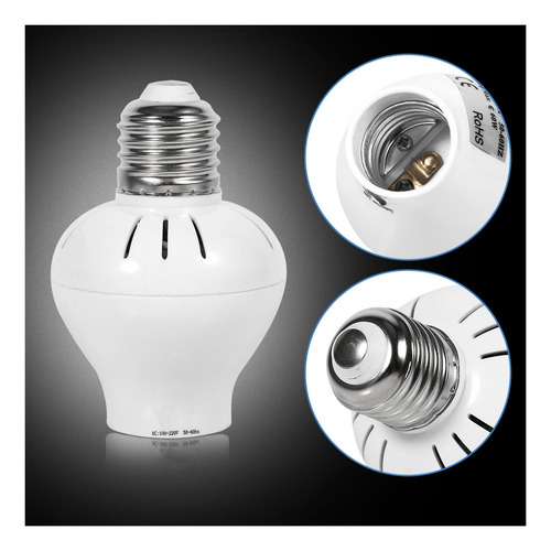 Enchufe De Luz Con Sensor De Movimiento, Adaptador De Bombil