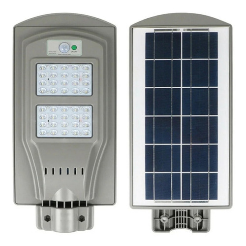 Foco Solar Led Con Fotocélula Y Sensor De Movimiento 60w Color de la luz Blanco neutro