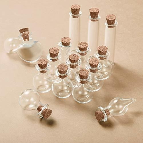 Mini Botellas De Vidrio (vacias) Para Artesanias Pack De 50